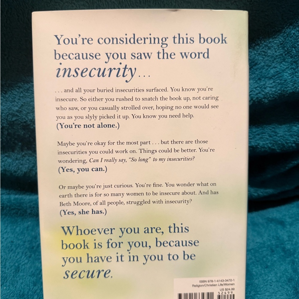 So Long, Insecurity by Beth Moore - Picture 2 of 3